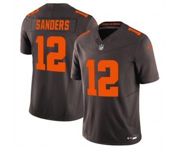 Men's Cleveland Browns #12 Shedeur Sanders Brown 2025 F.U.S.E. Alpha Dawg Limited Football Stitched Jersey
