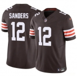 Men's Cleveland Browns #12 Shedeur Sanders Brown 2025 F.U.S.E. Vapor Limited Football Stitched Jersey