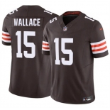 Men's Cleveland Browns #15 Tylan Wallace Brown 2026 F.U.S.E. Vapor Limited Football Stitched Jersey