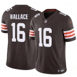 Men's Cleveland Browns #16 Tylan Wallace Brown 2026 F.U.S.E. Vapor Limited Football Stitched Jersey Men's Cleveland Browns #16 Tylan Wallace Brown 2026 F.U.S.E. Vapor Limited Football Stitched Jersey