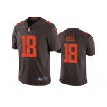 Men's Cleveland Browns #18 David Bell Brown Vapor Untouchable Limited Stitched Jersey