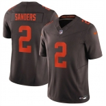 Men's Cleveland Browns #2 Shedeur Sanders Brown 2026 F.U.S.E. 'Alpha Dawg Edition' Vapor Limited Football Stitched Jersey