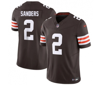 Men's Cleveland Browns #2 Shedeur Sanders Brown 2026 F.U.S.E. Vapor Limited Football Stitched Jersey