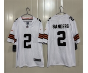Men's Cleveland Browns #2 Shedeur Sanders White 2026 Vapor Limited Football Stitched Jersey Men's Cleveland Browns #2 Shedeur Sanders White 2026 Vapor Limited Football Stitched Jersey
