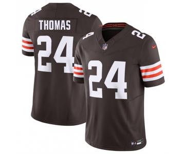 Men's Cleveland Browns #24 Daniel Thomas Brown 2026 F.U.S.E. Vapor Limited Football Stitched Jersey
