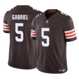 Men's Cleveland Browns #5 Dillon Gabriel 2025 Draft F.U.S.E. Vapor Limited Football Stitched Jersey