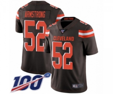 Men's Cleveland Browns #52 Ray-Ray Armstrong Brown Team Color Vapor Untouchable Limited Player 100th Season Football Jersey