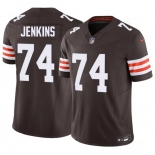 Men's Cleveland Browns #74 Elgton Jenkins Brown 2026 F.U.S.E. Vapor Limited Football Stitched Jersey