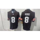 Men's Cleveland Browns #8 Jared Verse Brown 2026 Vapor Limited Football Stitched Jersey