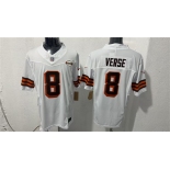 Men's Cleveland Browns #8 Jared Verse White 2026 1946 Collection Vapor Limited Football Stitched Jersey