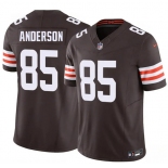 Men's Cleveland Browns #85 Aaron Anderson Brown 2026 Draft F.U.S.E. Vapor Limited Football Stitched Jersey