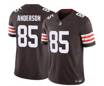 Men's Cleveland Browns #85 Aaron Anderson Brown 2026 Draft F.U.S.E. Vapor Limited Football Stitched Jersey