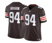 Men's Cleveland Browns #94 Mason Graham 2025 Draft F.U.S.E. Vapor Limited Football Stitched Jersey