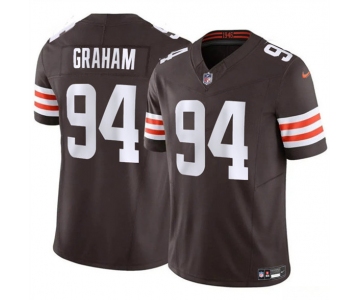 Men's Cleveland Browns #94 Mason Graham 2025 Draft F.U.S.E. Vapor Limited Football Stitched Jersey
