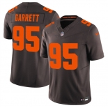 Men's Cleveland Browns #95 Myles Garrett Brown 2025 F.U.S.E. Alpha Dawg Limited Football Stitched Jersey Men's Cleveland Browns #95 Myles Garrett Brown 2025 F.U.S.E. Alpha Dawg Limited Football Stitched Jersey