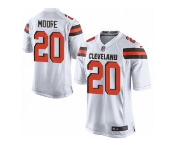 Men's Nike Cleveland Browns #20 Rahim Moore Limited White NFL Jersey