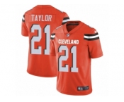 Men's Nike Cleveland Browns #21 Jamar Taylor Vapor Untouchable Limited Orange Alternate NFL Jersey