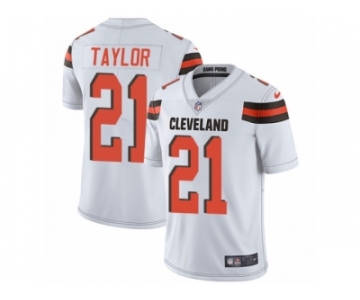 Men's Nike Cleveland Browns #21 Jamar Taylor Vapor Untouchable Limited White NFL Jersey