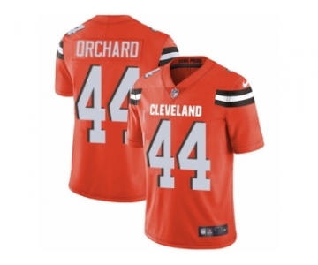 Men's Nike Cleveland Browns #44 Nate Orchard Limited Orange Alternate NFL Jersey