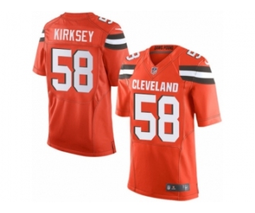 Men's Nike Cleveland Browns #58 Chris Kirksey Limited Orange Alternate NFL Jersey