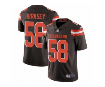 Men's Nike Cleveland Browns #58 Christian Kirksey Vapor Untouchable Limited Brown Team Color NFL Jersey