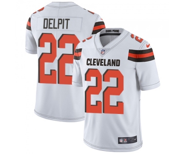 Nike Browns #22 Grant Delpit White Men's Stitched NFL Vapor Untouchable Limited Jersey