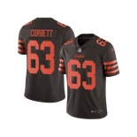 Nike Cleveland Browns #63 Austin Corbett Brown Men Stitched NFL Limited Rush Jersey