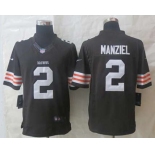 nike nfl jerseys cleveland browns #2 manziel brown[nike limited]