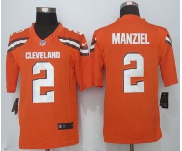 nike nfl jerseys cleveland browns #2 manziel orange[nike limited][new style]