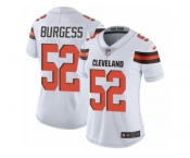 Women Nike Cleveland Browns #52 James Burgess White Vapor Untouchable Limited Player NFL Jersey