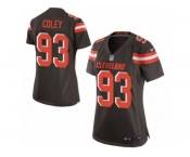 Women Nike Cleveland Browns #93 Trevon Coley Game Brown Team Color NFL Jersey