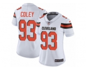 Women Nike Cleveland Browns #93 Trevon Coley White Vapor Untouchable Elite Player NFL Jersey