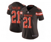 Women's Nike Cleveland Browns #21 Jamar Taylor Vapor Untouchable Limited Brown Team Color NFL Jersey