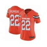 Women's Nike Cleveland Browns #22 Jabrill Peppers Orange Alternate Vapor Untouchable Limited Player NFL Jersey