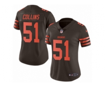 Women's Nike Cleveland Browns #51 Jamie Collins Limited Brown Rush NFL Jersey