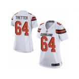 Women's Nike Cleveland Browns #64 JC Tretter Limited White NFL Jersey