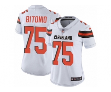 Women's Nike Cleveland Browns #75 Joel Bitonio Vapor Untouchable Limited White NFL Jersey