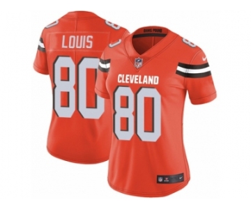 Women's Nike Cleveland Browns #80 Ricardo Louis Vapor Untouchable Limited Orange Alternate NFL Jersey