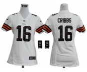 nike women nfl jerseys cleveland browns #16 joshua cribbs white[nike]