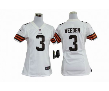 nike women nfl jerseys cleveland browns #3 weeden white[nike]