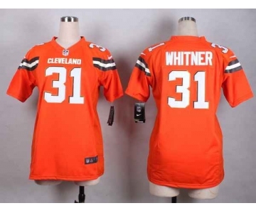 nike women nfl jerseys cleveland browns #31 whitner orange[nike][new style]