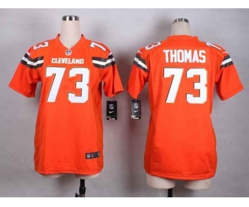 nike women nfl jerseys cleveland browns #73 joe thomas orange[nike][new style]