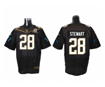 2016 PRO BOWL Nike Carolina Panthers #28 Jonathan Stewart black jerseys(Elite)