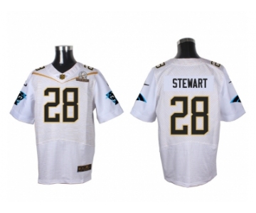 2016 PRO BOWL Nike Carolina Panthers #28 Stewart white jerseys(Elite)