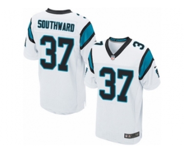 Men's Nike Carolina Panthers #37 Dezmen Southward Elite White NFL Jersey