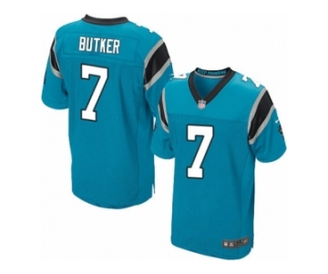 Men's Nike Carolina Panthers #7 Harrison Butker Elite Blue Alternate NFL Jersey