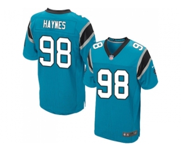 Nike Carolina Panthers #98 Marquis Haynes Blue Alternate Men Stitched NFL Elite Jersey