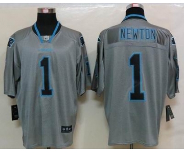 nike nfl jerseys carolina panthers #1 newton grey[Elite lights out]