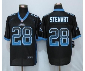 nike nfl jerseys carolina panthers #28 stewart black[Elite drift fashion]