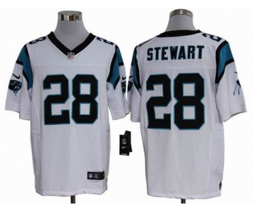 nike nfl jerseys carolina panthers #28 stewart white[elite]